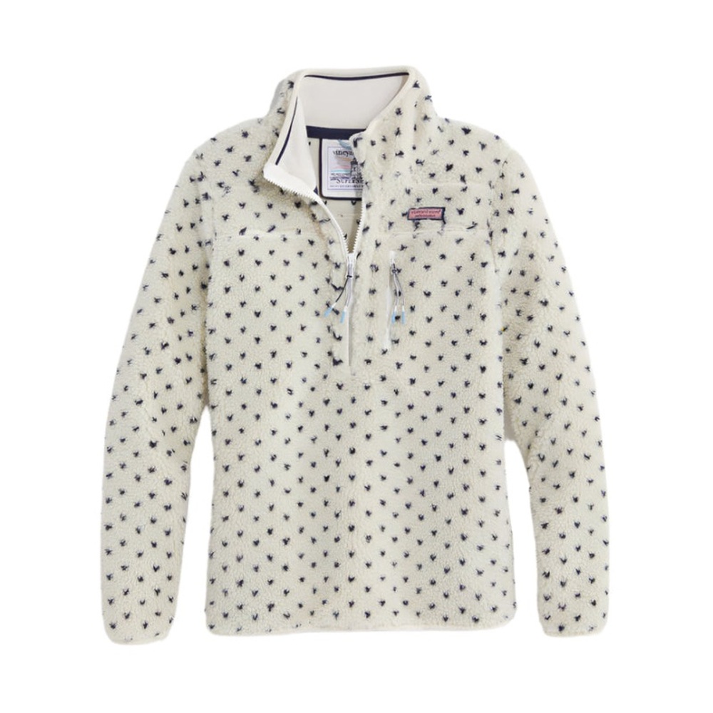 VINEYARD VINES WOMENS BIRDSEYE SUPERSHEP SWEATSHIRT FLEECE